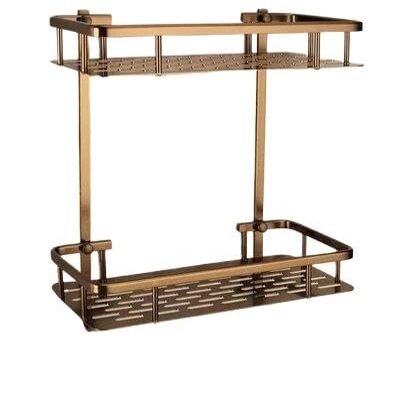 Shower Organizer Cesta De Jabn De Aluminio De Bronce Antiguo para Bao, Estante De Ducha Montado En La Pared, Soporte De Cesta Triangular, Material De Construccin Wall Mounted (Color : Yellow)