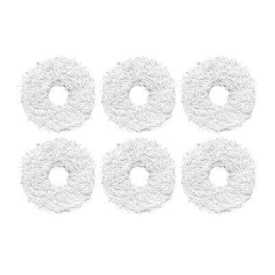MoVols Water Tank Cleaning Cloth Holder mop Accessories, Compatible for Ecovacs Deebot N9+, Compatible for yeedi Robot Vacuum Cleaner Replacement Parts (Color : 6PCS-01)