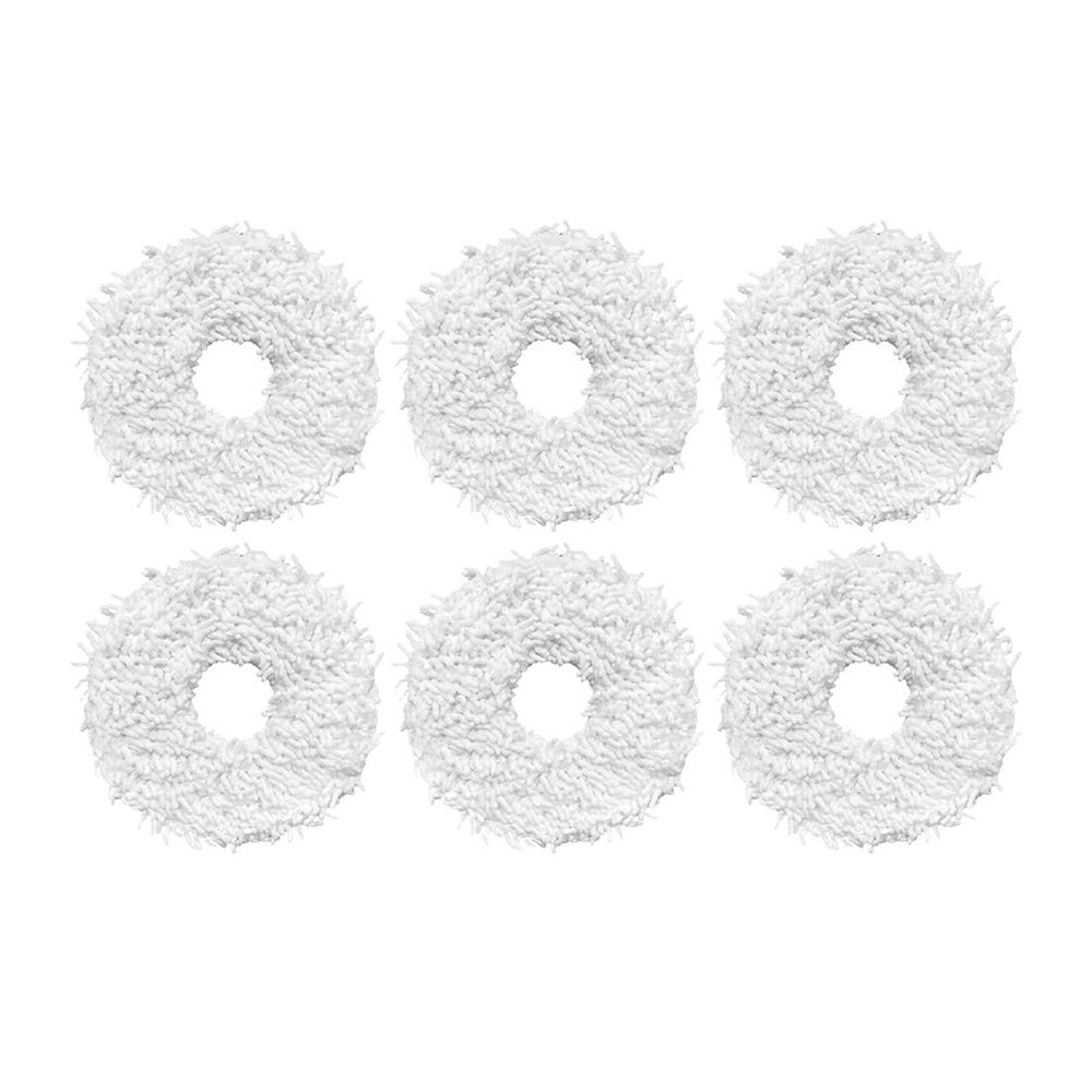 MoVols Water Tank Cleaning Cloth Holder mop Accessories, Compatible for Ecovacs Deebot N9+, Compatible for yeedi Robot Vacuum Cleaner Replacement Parts (Color : 6PCS-01)