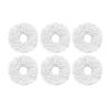 MoVols Water Tank Cleaning Cloth Holder mop Accessories, Compatible for Ecovacs Deebot N9+, Compatible for yeedi Robot Vacuum Cleaner Replacement Parts (Color : 6PCS-01) view 1