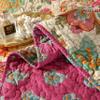 YASMENG 100% Cotton Boho Quilt Set Full Queen Size Gorgeous Paisley Floral Patterned Quilt Bedspread 98"x90" Bohemian Vibrant Exotic Ethnic Mandala Coverlet Bedding Set 3 Pieces for All Seasons view 2