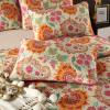 YASMENG 100% Cotton Boho Quilt Set Full Queen Size Gorgeous Paisley Floral Patterned Quilt Bedspread 98"x90" Bohemian Vibrant Exotic Ethnic Mandala Coverlet Bedding Set 3 Pieces for All Seasons view 3