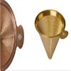 ATHIA Golden Dripper Reusable Stainless Steel Coffee Filter Paperless Cone Filter for Drip Coffee Makers Eco-Friendly Easy Clean Compatible with Most Coffee Makers (Golden, Cone Shape) view 3