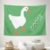 Conank White Goose Tapestry Funny Cute Duck Meme Tapestries College Dorm Apartment Poster Living Room Bedroom Wall Decor Fun Flag for Teen Men Birthday Party Decoration 60"x40" view 1