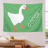 Conank White Goose Tapestry Funny Cute Duck Meme Tapestries College Dorm Apartment Poster Living Room Bedroom Wall Decor Fun Flag for Teen Men Birthday Party Decoration 60"x40" view 2