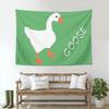 Conank White Goose Tapestry Funny Cute Duck Meme Tapestries College Dorm Apartment Poster Living Room Bedroom Wall Decor Fun Flag for Teen Men Birthday Party Decoration 60"x40" view 3