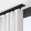 Ceiling Curtain Track Hospital Curtain RV Curtain Flexible Aluminum Ceiling Curtain Track, Straight Curtain Track Ceiling Mount Heavy Duty Curtain Tracks Rods System Room Divider Partition Curtain Cei view 2