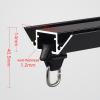 Ceiling Curtain Track Hospital Curtain RV Curtain Flexible Aluminum Ceiling Curtain Track, Straight Curtain Track Ceiling Mount Heavy Duty Curtain Tracks Rods System Room Divider Partition Curtain Cei view 3