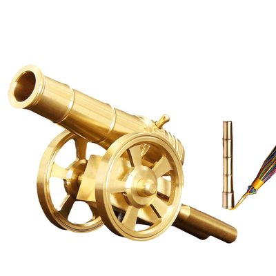 LSBDJDL Mini Cannon Napoleon mini Cannon Rare Military Model Collectible Statue Metal Crafts (Gold)