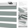 HOTSOON Cordless Zebra Blinds Blackout70% Light Control Window Privacy Roller Blinds Cassette Valance Day Night Dual Layer Window Shades Easy to Install, 63" W x 80" H, Gray view 3