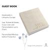 Linen Wedding Guest Book Alternative | Portrait Personalized Photo Guestbook for All Instant Photos  Mini Wide Square | Photo Booth Book for 2x6 and 4x6 Photos | Instant Photo Bridal Guest Book view 2