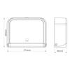 Paper Towel Dispensers Paper Towel Dispenser with Lock Waterproof Hand Towel Dispenser Wall Mounted Paper Towel Holders for Commercial Home Fashion view 2