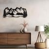SIGNLEADER Metal Wall Art Decor Mountain Pine trees Modern Abstract Wall Sculpture Hangings Home Decoration for Living Room, Bedroom, Bathroom, Kitchen, Outdoor - 30" Black view 4