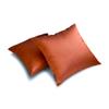 The HomeCentric Luxury Lumbar Pillow Cover Rust Pack of 2, 12"x20" (30x50 cm) Art Silk Plain & Solid Oblong Pillow Cover, Modern Cushion Cover Style - Rust Luxury view 2