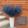 Ouddy Decor 8 Pcs Faux Pampas Grass Decor 38''/97cm Tall Artificial Large Pompous Pompas Floral Fluffy Fake Plants Floor Vase Filler for Wedding Kitchen Home Boho Decorations, Blue view 4