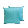 The HomeCentric Decorative Lumbar Pillow Cover Sea Green Pack of 2, 12"x20" (30x50 cm) Art Silk Plain & Solid Oblong Pillow Cover, Modern Cushion Cover Style - Sea Green Luxury view 1