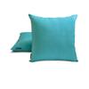 The HomeCentric Decorative Lumbar Pillow Cover Sea Green Pack of 2, 12"x20" (30x50 cm) Art Silk Plain & Solid Oblong Pillow Cover, Modern Cushion Cover Style - Sea Green Luxury view 2