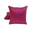 The HomeCentric Decorative Lumbar Pillow Cover Magenta Pack of 2, 20"x36" (50x90 cm) Art Silk Plain & Solid Oblong Pillow Cover, Modern Cushion Cover Style - Magenta Luxury view 3
