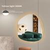 500X500 mm Illuminated Backlit LED Bathroom Mirror, Wall Mounted Multifunction Bathroom Vanity Mirror with Lights and Demister Pad, Energy-Saving Illuminated Smart Mirror 70*90CM tricolorlight view 4
