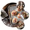 BESTOYARD 1pc Stainless Steel Bakeware Snacks Holder Plate Stainless Steel Cookie Pan Oven Cookie Tray Stainless Steel Baking Cake Pan Pizza Pan Bread Oven Baking Plate Oven Tray Metal view 3