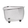BESTOYARD 1pc Drain Basket Sink Brush Rack Corner Sink Drainer Pasta Drying Rack Metal Holder Kitchen Sink Basket Kitchen Sink Organizer Fine Mesh Colander Vegetable Storage Plastic view 1