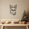 LaModaHome Christmas Reindeer Metal Wall Art for Nurseries, Festive Home Decoration, Charming Holiday Decor, Seasonal Indoor Accent, Festive Design - 19.7"x27.6"/50x70cm view 2