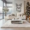 LaModaHome Christmas Reindeer Metal Wall Art for Nurseries, Festive Home Decoration, Charming Holiday Decor, Seasonal Indoor Accent, Festive Design - 19.7"x27.6"/50x70cm view 3