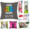 Pzwqkyn Square Personalized Pillow Cases, Custom Pillow Cover with Names Photos for Couples Kids Friends Family Pet Wedding Print Double Sided Customized Throw Pillow Design Logo Keepsake 18"x 18" view 1
