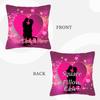 Pzwqkyn Square Personalized Pillow Cases, Custom Pillow Cover with Names Photos for Couples Kids Friends Family Pet Wedding Print Double Sided Customized Throw Pillow Design Logo Keepsake 18"x 18" view 2