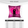 Pzwqkyn Square Personalized Pillow Cases, Custom Pillow Cover with Names Photos for Couples Kids Friends Family Pet Wedding Print Double Sided Customized Throw Pillow Design Logo Keepsake 18"x 18" view 3