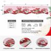 Valentine's Day Fireplace Mantel Scarf Cover, Mantel Shelf Top Scarf Runner for Christmas Halloween Thanksgiving Fall Indoor Decorations Red Stripes Gnomes Love Rose Pink 60'' L x 17'' W view 4