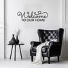 LaModaHome Welcome Themed Metal Wall Art, Custom Entryway Sign, Modern Living Room Decor, Unique Wall Hangings, Artistic Home Accent, Matte Metal Decor - 13.8"x41.3"/35x105cm view 1