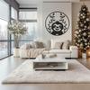 LaModaHome Sloth Metal Wall Art, Hanging Sloth Decor, Sloth Lover Gift, Unique Home Accent, Contemporary Animal Wall Sculpture, Nature Inspired Artwork - 23.6"x23.6"/60x60cm view 2