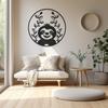 LaModaHome Sloth Metal Wall Art, Hanging Sloth Decor, Sloth Lover Gift, Unique Home Accent, Contemporary Animal Wall Sculpture, Nature Inspired Artwork - 23.6"x23.6"/60x60cm view 4