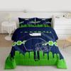 Erosebridal Football Comforter Set King, Sports Game Down Comforter with 2 Pillowcases Warm, Football Bed Sets for Kids Boys, view 2