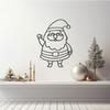 LaModaHome Santa Claus Metal Wall Art for Festive Home, Office, Xmas Indoor Decoration, Joyful Holiday Wall Sculpture, Seasonal Decor, Wall Art Decor - 7.9"x11"/20x28cm view 1