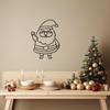 LaModaHome Santa Claus Metal Wall Art for Festive Home, Office, Xmas Indoor Decoration, Joyful Holiday Wall Sculpture, Seasonal Decor, Wall Art Decor - 7.9"x11"/20x28cm view 2