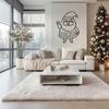 LaModaHome Santa Claus Metal Wall Art for Festive Home, Office, Xmas Indoor Decoration, Joyful Holiday Wall Sculpture, Seasonal Decor, Wall Art Decor - 7.9"x11"/20x28cm view 3