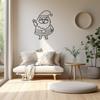 LaModaHome Santa Claus Metal Wall Art for Festive Home, Office, Xmas Indoor Decoration, Joyful Holiday Wall Sculpture, Seasonal Decor, Wall Art Decor - 7.9"x11"/20x28cm view 4