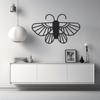LaModaHome Butterfly Patterned Metal Wall Decor, Elegant Animal Design Artwork, Christmas Gift, Unique Wall Decor, Chic Metal Wall Decor Pieces - 27.6"x44.1"/70x112cm view 3