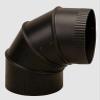 BM0014 6" Dia. STOVE PIPE ELBOW 90 ADJUSTABLE Black 24 Gauge Steel, Replacement for IMPERIAL OEM view 1