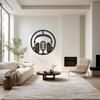 LaModaHome Modern Headphones Wall Art, Metal Music Decor, Unique Audio Themed Sculpture, Home Studio Decoration, Gift for Audiophile - 39.4"x39.4"/100x100cm view 3