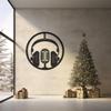 LaModaHome Modern Headphones Wall Art, Metal Music Decor, Unique Audio Themed Sculpture, Home Studio Decoration, Gift for Audiophile - 39.4"x39.4"/100x100cm view 4