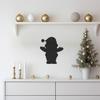 LaModaHome Christmas Metal Wall Art, Snowman Design, Santa Claus Scene, Festive Theme Modern Home Decor, Holiday Wall Hanging, Unique Winter Decoration - 31.5"x37.8"/80x96cm view 2