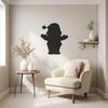LaModaHome Christmas Metal Wall Art, Snowman Design, Santa Claus Scene, Festive Theme Modern Home Decor, Holiday Wall Hanging, Unique Winter Decoration - 31.5"x37.8"/80x96cm view 3