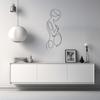 LaModaHome Mother Child Love Wall Art, Maternity Metal Decor, Pregnant Design Home Decoration,Parenthood Artwork,Unique Pregnancy Gift - 9.8"x24.6"/25x62.5cm view 1