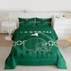 Erosebridal Sports Comforter Full, Football Players Bedding Set for Kids Boys Girls, Football Lovers Comforter Set, City Duvet Insert with 2 Pillowcases view 2