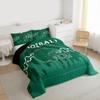Erosebridal Sports Comforter Full, Football Players Bedding Set for Kids Boys Girls, Football Lovers Comforter Set, City Duvet Insert with 2 Pillowcases view 3