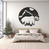 LaModaHome Rustic Bear Pattern Wall Art, Durable Metal Decor, Christmas Gift, Unique Animal Design Home Decoration, Nature Inspired - 23.6"x23.6"/60x60cm view 4