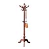 Coat Rack Solid Wood Coat Rack Entryway Coat Stand Tree with 11 Hooks & Stable Tri-Legged Base, Hanger Stand for Home Hall Bedroom Coat Tree (Color : Brown) view 1